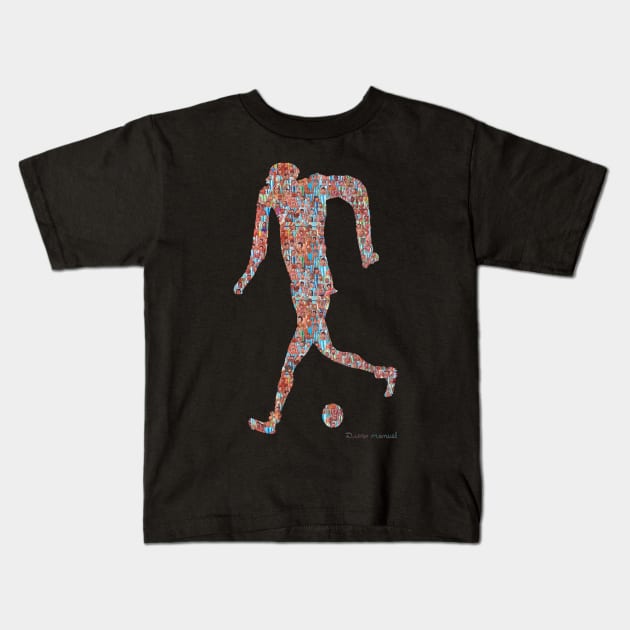 Soccer pop Kids T-Shirt by diegomanuel